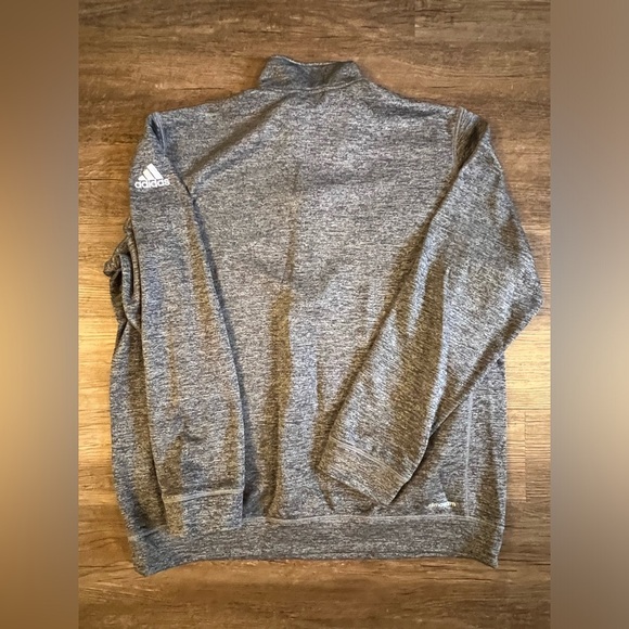 Adidas Team Issue 1/4 Zip Men XLarge Black Pullover Fleece Climawarm Sweater E18 - Picture 2 of 7